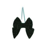 Kokarda zawieszka tkanina 11 x 12 cm zielona