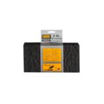 Włóknina ścierna 250 x 120 x 20 mm czarna granulacja ostra 2 sztuki Küssner