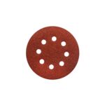 Tarcza ścierna rzep P120 125 mm 8-otworów 5 sztuk TS38R brąz