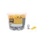 Klipsy 300 sztuk + kliny 100 sztuk wiaderko