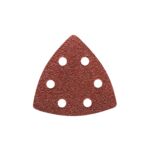 Papier ścierny P180 Delta rzep 96 x 96 x 96 mm 5 sztuk brązowy