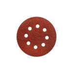 Tarcza ścierna rzep P60 125 mm 8-otworów 5 sztuk TS38R brąz