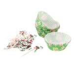 Papierowe foremki do babeczek 24 szt.+wykałaczki 24 szt. Altom Design