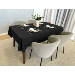Obrus plamoodporny Surbo 110 x 160 cm czarny