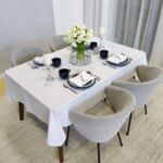 Obrus plamoodporny klasyczny Elegant 150 x 240 cm biały