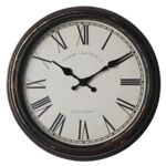 Zegar ścienny Vande 28 x 8 cm brązowo-złoty