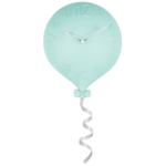 Zegar ścienny Baloni 30 x 25 x 6 cm miętowy