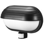 Lampa elewacyjna z czujnikiem ruchu ''el home'' ML-10B7 czarna zewnętrzna E27 26,5 x 18,5 x 10,5 cm