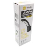 Lampa elewacyjna LED z czujnikiem ruchu ''el home'' ML-20B7 czarna zewnętrzna czujniki zmierzchowy i PIR 15 W IP54 140° 25 x 6,6 x 18,8 cm