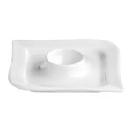 Podstawka na jajko Fala 12,5 cm biały AMBITION