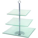 Patera Laura 3-poziomowa kwadratowa szklana AMBITION