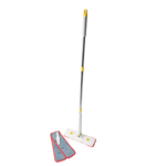 Mop obrotowy wielofunkcyjny płaski wyciskany motylek z 3 wkładami biały