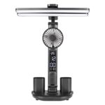 Lampka biurkowa Led z wentylatorem usb 7 W czarna