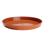 Podstawka drewnopodobna 19 cm terakota