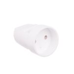 Gniazdo jednokrotne bez uziemienia białe IP20 16 A