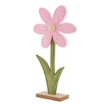 Figurka filcowa różowy kwiatek 13 x 4 x 27,5 cm
