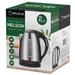 Czajnik elektryczny nierdzewny Nelson 1,8 l czarny