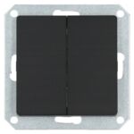 Wyłącznik świecznikowy czarny medium IP20 1 x 8 x 8 cm