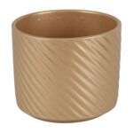 Osłonka ceramiczna SPIRELLI 990 12 cm złoty perłowy