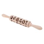 Wałek grawerowany Odette 16 cm drewniany Wielkanoc