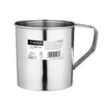 Kubek nierdzewny 11 cm srebrny