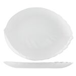 Półmisek Nocturn White liść 23 x 17 cm biały