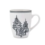 Kubek porcelanowy Szmaragdowy Las 320 ml biały