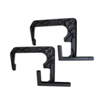 Komplet uchwytów 2 sztuki regulowanych do skrzynki balkonowej 23 x 20 cm brązowy