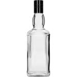 Butelka Daniels 500 ml z czarną zakrętką 1 sztuka