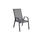 6 x Fotel ogrodowy Endo szaro-czarny