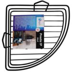 Półka łazienkowa Presto 1P narożna czarna mat Sepio