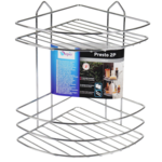 Półka łazienkowa Presto 2P narożna silver Sepio