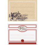 Etykiety samoprzylepne 90/65 mm winnice 20 sztuk