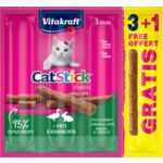 Przysmak dla kota CAT STICK MINI królik/kaczka 3+1 Vitakraft