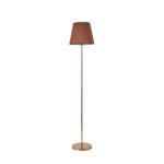 Lampa podłogowa Artemis 150 cm złota podstawa cappuccino abażur ADRILUX