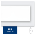 Listwa karniszowa LK-2 300 x 12 x 3,8 cm biały DMS