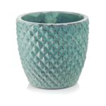 Donica ceramiczna mrozoodporna 30 cm turkus
