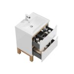 Szafka stojąca Space System D60 0D2S 4NN DSM 1722 biała/dąb złoty