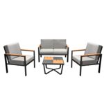 Zestaw mebli ogrodowych grey