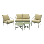 Zestaw mebli Comodo beżowo-oliwkowy