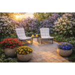 Zestaw balkonowy Isla 2 os. grafitowo-biały