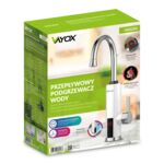 Przepływowy podgrzewacz wody pionowy biały VA0204 Vayox