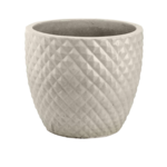 Donica ceramiczna mrozoodporna 24 cm kremowa