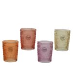 Szklanka ozdobna 300 ml kremowy/pomarańczowy/fiolet 1 szt.