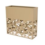 Kwietnik metalowy 105 x 35 x 100 cm piaskowy