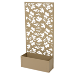 Kwietnik metalowy ścianka 57 x 21 x 118 cm piaskowy