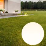 Lampa solarna LED KULA biała 50 cm 4000K