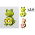 Lampka solarna żaba/żółw 34 cm różne kolory