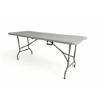 Stół cateringowy walizkowy 180 x 70 cm szary