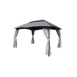 Pawilon grzybek z moskitierą 3 x 4 m grafitowy